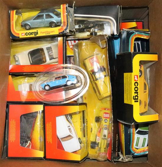 Box of assorted Corgi toys